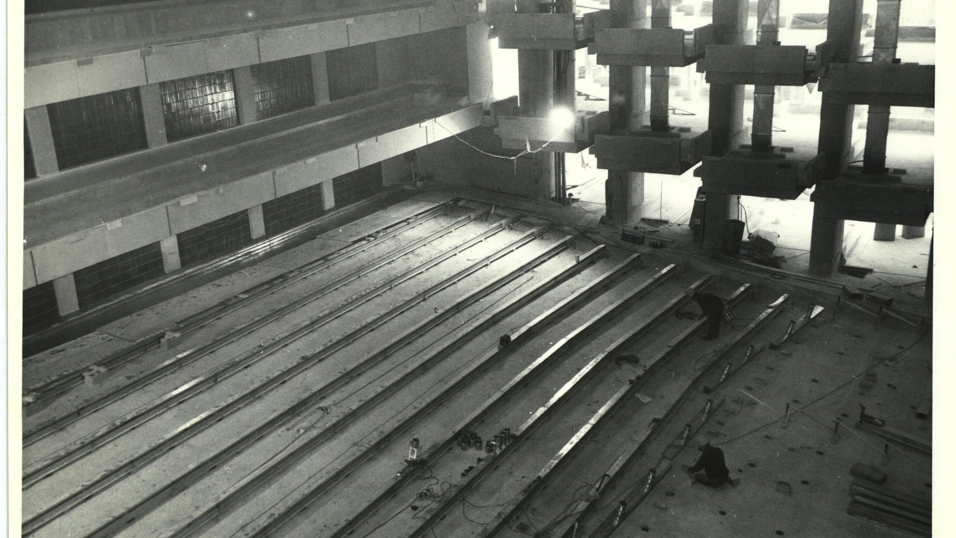 Construction de l'intérieur du Grand Théâtre