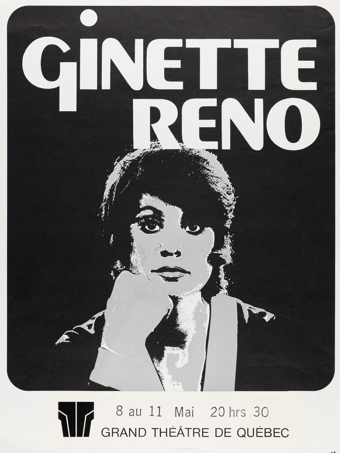 Affiche pour le spectacle de Ginette Reno