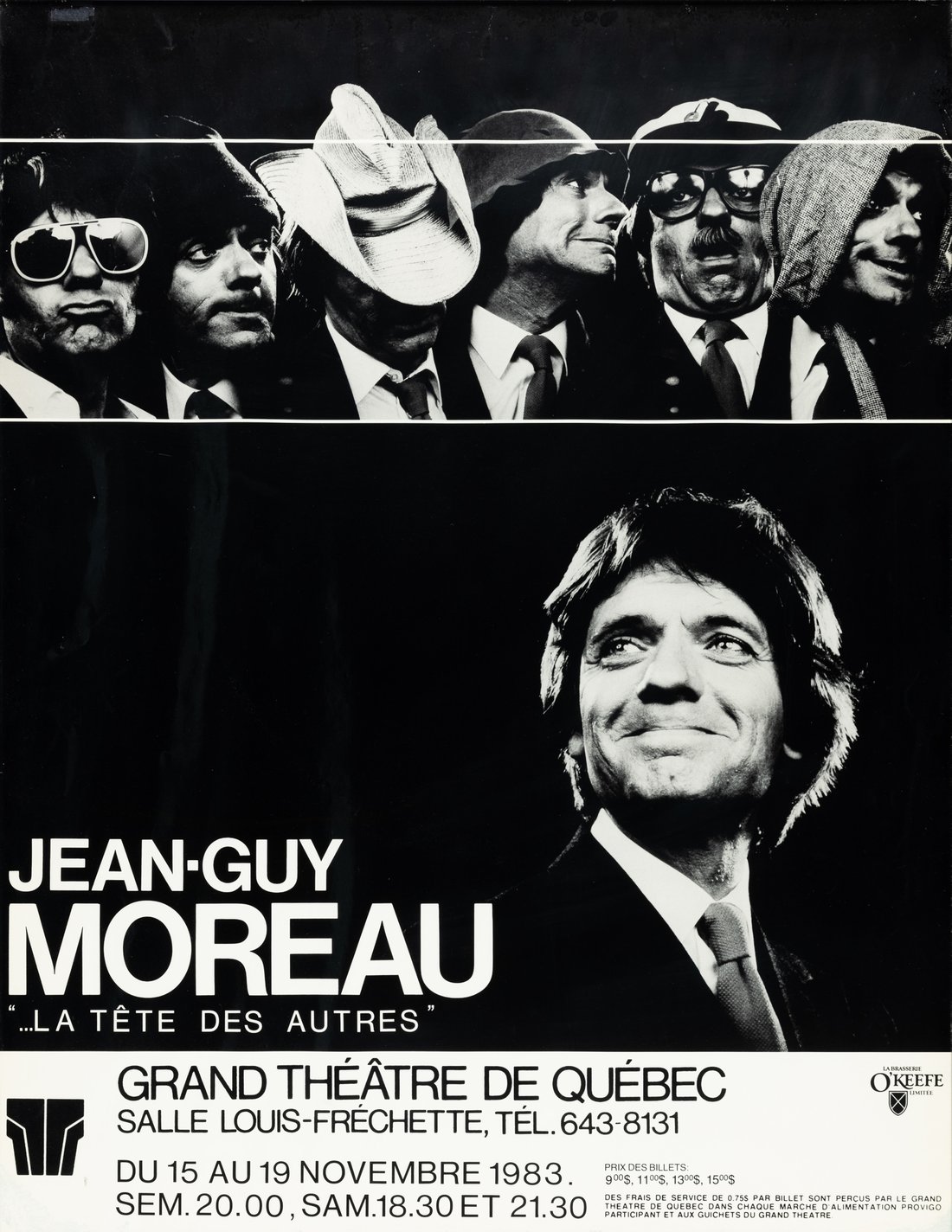 Affiche du spectacle de Jean-Guy Moreau