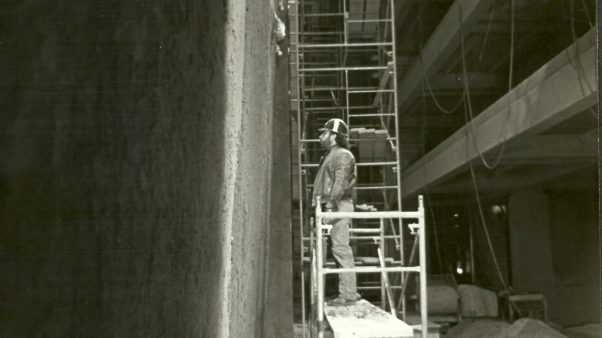 Murale en construction